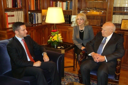 Kristian Vigenin held talks with the President and the Chairman of the Hellenic Parliament